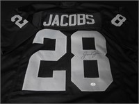 Josh Jacobs signed football jersey COA