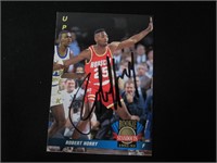 Robert Horry signed basketball card COA