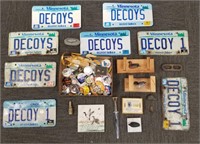 Group incl. small collectibles, license plates,