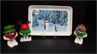 SMALL PEAK FREANS TRAY + 3 M&Ms ORNAMENTS