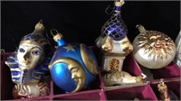 Blown Hlass Christmas Ornaments - Egyptian Theme
