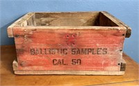 Vintage Wooden Ammo Box / Crate - No Lid