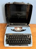 Blue Vintage Brother Charger 11 Typewriter