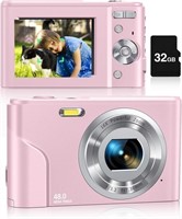 CAMKORY Digital Camera Autofocus with 32 GB Card