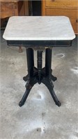 Walnut Victorian Marble Top Table