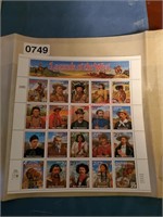 Legends of the West 29c Stamps