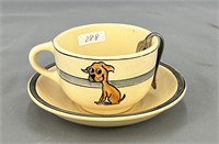 Roseville Juvenile Dog cup & saucer