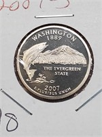 2007-S Clad Proof Washington State Quarter