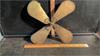 VINTAGE BRASS FAN BLADES