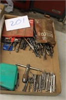 LARGE LOT OF DRILL BITS, TAPS