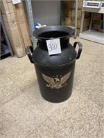 plastic country milk can waste basket