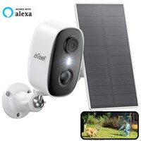 O3481  ieGeek Solar Wireless Security Camera, 2K,