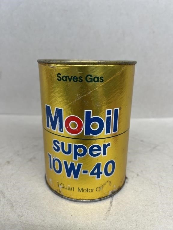 Mobile oil advertising paper can with contents