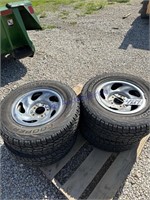 235/70R16 tires & rims, bid X4