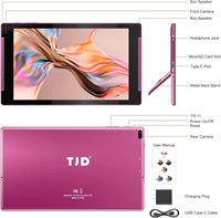 TJD Android 12 Tablet PC, 10.1 inch Tablet 2 GB