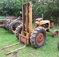 Allis-Chalmers WD45 wide front forklift tractor.