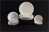 White Dinner & Side Plates & Commercial Rim Bowls