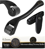 DermTech Derma Microneedling Roller - 0.5mm Titani