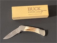 Buck 505 Stag handled Pocket knife in box