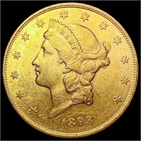 1893-S $20 Gold Double Eagle UNCIRCULATED