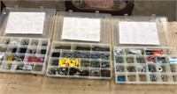 Lot of 3 sets of hardware- washers and more