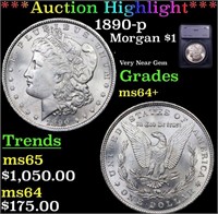 ***Auction Highlight*** 1890-p Morgan Dollar $1 Gr