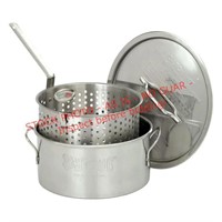 Bayou Classic 10 qt. Stainless Steel Fry Pot