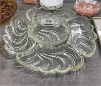 Large glass serving dishes