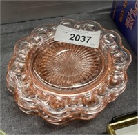 Rose glass small plates