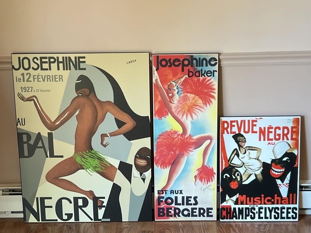 3 Josephine Baker Movie Boards
