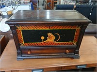 Unusual Box with Painted Monkey