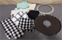 Pie Shield & Drip Pan,  Dish Towels, Oven Mitt