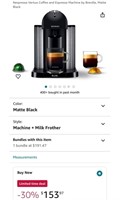 COFFEE MACHINE (OPEN BOX, NEW)