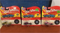 3 Hotwheels New on card. Vintage collection