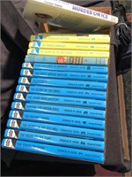 Box full of hardy boys and Nancy Drew books