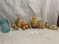 Matryoshka stacking doll sets