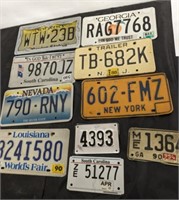 LICENSE PLATES ASSORTED