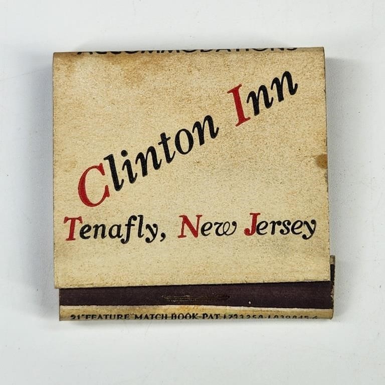 CLINTON INN N.J. ADVERTISING FEATURE MATCHBOOK
