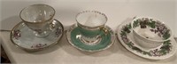 3 tea cup sets