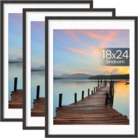 Sindcom 18x24 Poster Frame 3 Pack  Picture Frames