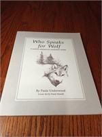 Who Speaks For Wolf $100 current amazon