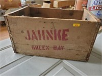 Green Bay Jahnke Wooden Crate