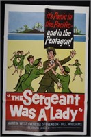 1961 The Sargeant Was A Lady Movie Poster