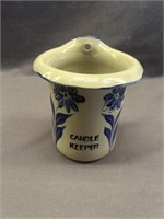 VINTAGE6 INCH  WILLIAMSBURG POTTERY CROCK CANDLE