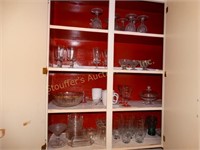Glassware- contents of cabinet