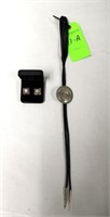 Vogt Sterling & 10KT GF Bolo Tie w/Matching