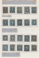 CSA Stamps #11/12 Mint x42 on pages, incl CV $800+