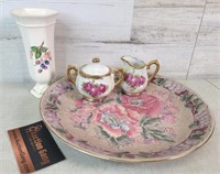 Vase - Cream & Sugar- - Flower Plate