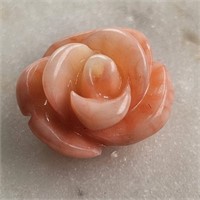 CERT 2.87 Ct Carved Pink Coral, Round Shape, GLI C