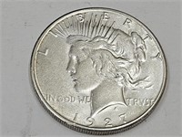 1927 S Rare Silver Peace Dollar Coin
